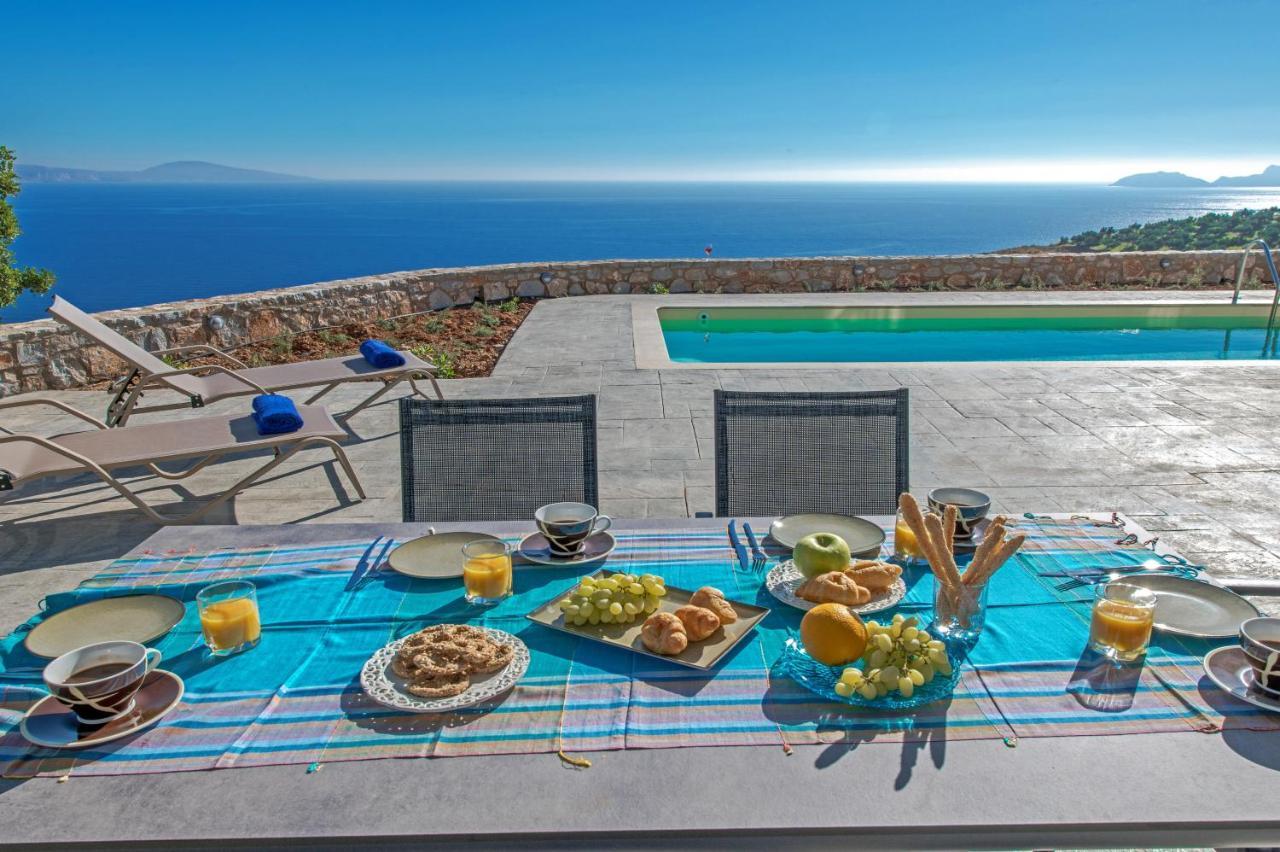 Tranquil Sea View Villa With Private Pool, Just 2Km From The Beach! Agia Galini Exterior foto